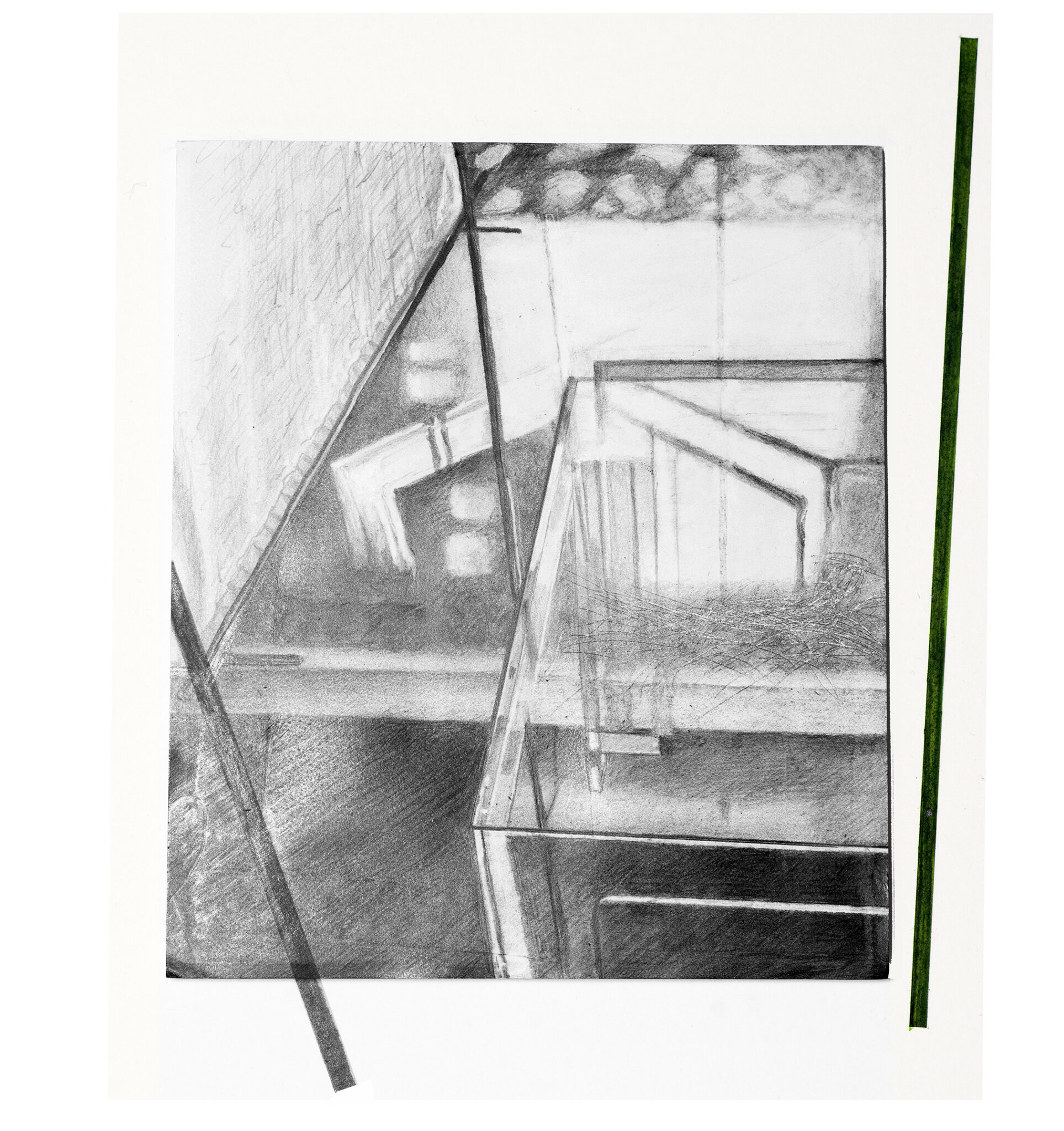 PERSPEX TABLE2,  (color)pencil op stonepaper, 20x15cm, 2025 .jpg