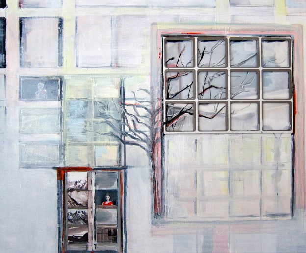 Meet you on the rooftop 3, oil on canvas,50x60cm,  2012